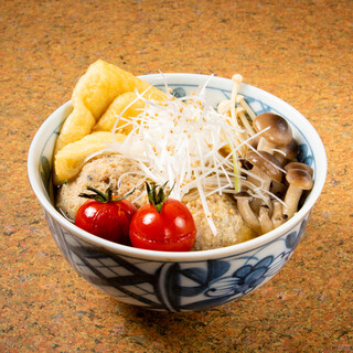 We recommend the "Tsukune Stew" made with authentic Chanko sauce!