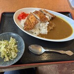 仙水 - 戦艦のようなカレー皿で登場。
                                スプーンも持ちやすくて食べやすい懐かし型。