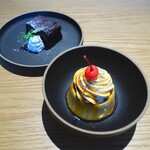 CAFE & BAR CROISEE - クラシックプリンとチョコレートケーキ