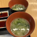 磯丸水産食堂 - 生海苔味噌汁