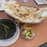 ディップガーデン テラス 有明ガーデン店 - ほうれん草とチキンのカレー