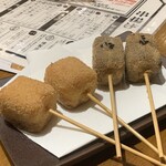 串揚げとワイン はち - デザート串3種