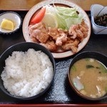 お食事処 廣瀬 - 鳥唐揚定食650円