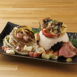 石窯でしあげるヘルシーな焼野菜