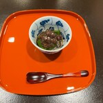 京懐石 美濃吉 竹茂楼 - わらび餅と自家製大納言