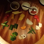 たら福 - 季節野菜の盛り合わせ