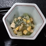 京料理 立神 - 140816冬瓜ととうもろこしの和え物