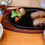 いしがまやハンバーグ - 料理写真:平日限定ランチ石窯焼ハンバーグ+ご飯(中) 1,452円