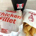 ケンタッキーフライドチキン - 料理写真:チキンフィレバーガーセット