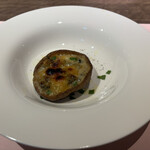 オステリア　デル　タンブーロ - しいたけのゴルゴンゾーラ焼き