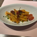 オステリア　デル　タンブーロ - イベリコ豚サラミのアラビアータ