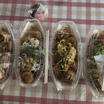 築地銀だこ - 料理写真:左からチーズ明太、ゆずねぎポン、てりたま、ねぎだこ。