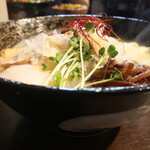 麺酒房 龍安 - 鶏節塩らーめん（大盛）