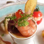 シャンソニエ - 冷製オードブル盛合せの拡大（中央）
