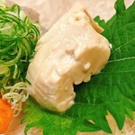 割烹 白鷹 - 眞子鰈の肝。軽く炊いてあるのかな？