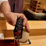 銀座 きた川 - 漬け鮪手巻き