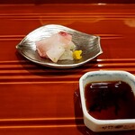 銀座 きた川 - 鯛の油通し