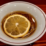 銀座 きた川 - レモン蕎麦