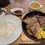 神田の肉バルRUMP CAP - 料理写真:牛赤身炭火ステーキ＆豚肩ロースピリ辛焼き ￥1,000
