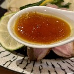 開運橋通 ふじ原 - 岩手鴨、浅利、3種の醤油のスープ