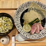 開運橋通 ふじ原 - 【鴨と浅利の醤油つけそば】