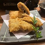 水炊き 善哉 - ゴボウと牛肉の春巻き