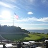 Trump National Golf Club - 料理写真:2013.11 巨大なアメリカ国旗が象徴的