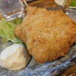 立呑み処 おかわり - 鯵フライ　めっちゃ食べご応えあります(´▽｀)