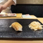 名古屋 栄 鮨 栄華 - ひらめ