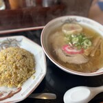 らーめん きちりん - チャーハンセット 塩ラーメン ¥1,400