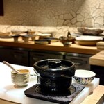 日本焼肉はせ川 別亭 - 強肴　つりきんめ鯛と新生姜の土鍋ご飯