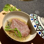 日本焼肉はせ川 別亭 - 強肴　神戸牛リブロースと蓴菜と鼈仕立て