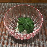 ぬま田 - 北寄貝( 北海道)モロヘイヤ