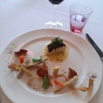 アイコニック - 天然スズキのポアレ　リカールとディルのブールブランソース　新牛蒡のデクリネゾン