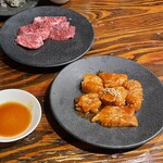 焼肉ホルモン 新井屋 高円寺本店 - 上ハラミ　　上ミノ