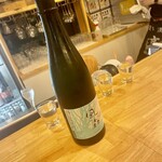 角打ち＋81 カネセ商店 - 風の森はスッキリ系で好きなお酒。お猪口3つ？そうか確かお姉さんにも振る舞った様な？