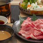 しゃぶしゃぶ･すきやき かおる - 料理写真:しゃぶしゃぶ黒毛和牛セット