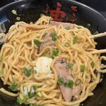 油そば 東京油組総本店 上野組 - お腹が空いてて混ぜる前に撮影出来なかった(笑)