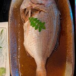 市場亭 - 真鯛の煮付け（１，０００円のお魚）