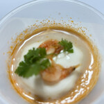 なだ万厨房 - エビが2尾も、オマールコンソメ❣️