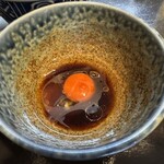 肉汁つけめん イナバ スタイル - 厳選卵の半タレ卵