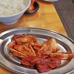 大衆ホルモン・やきにく 煙力 - ミックスホルモン100gランチ990円税込