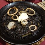 びいどろ - イカスミのパエリア