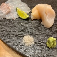 鮨 匠海 - ヒラメとホタテ
