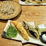 千ふく - 特大海老天ざるそば