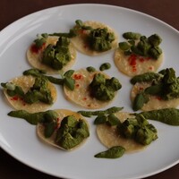 コルツェッティ  常節と隠元  ペストジェノベーゼ