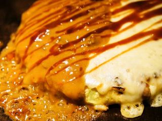 田なか - ミックスカレー焼,ミックスチーズ焼