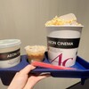 イオンシネマ - メロンソーダ・カフェラテ・ポップコーン
