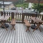 おへそば。 - テラス席もオススメ