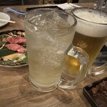 焼肉ホルモン酒場 たかちゃん - アルコールがすすむ
